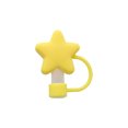 thumbnail image 2 of Dyegold Silicone Straw Cover Cap Set 6 Pack Cute Star Shaped Dustproof Reusable Straw Topper for Tumbler Cup Water Bottle Accessories Dishwasher Safe, 2 of 6