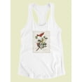 thumbnail image 3 of Ruby-throated Hummingbird Racerback Tank Women -John James Audubon Designs, Female Small, 3 of 4