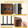 thumbnail image 3 of Hzuaneri 24.6'' Dog Crate Furniture with Flip-Top Storage, Pet End Table with Charging Station, Wooden Dog Kennel for Small Dogs, Rustic Brown, 3 of 7