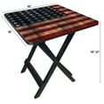 thumbnail image 3 of Ozark Trail 19-inch Plastic Folding Outdoor Camp Side Table, Flag Print, 3 of 9