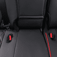 thumbnail image 6 of EKR Highlander Seat Covers for SUV Toyota Highlander 2020 2021 2022 2023 2024 2025 2026,2nd Row 40/60 Split,8-Seat, Car Seat Covers Front Rear Seat,Leather Seat Covers Full Set (Black with Red Trim), 6 of 8