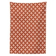 thumbnail image 3 of Ambesonne Fleur De Lis Tablecloth Rectangular Table Cover, Heraldry, 52"x70", Red White, 3 of 4