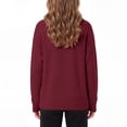thumbnail image 5 of Arshiner Girls Half Zip Turtleneck Sweatshirt Chunky Knit Drop Shoulder Loose‑Fit Quarter Zip Long Sleeve Pullover Sweater | Casual Warm Fall Winter Fashion Clothes for Teen Girls for 7-16 Years, 5 of 7
