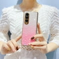 thumbnail image 5 of Phone Case for Samsung Galaxy Z Fold 5 5G, Gradient Color Glitter Bling Design Slim Fit Lightweight Shockproof Protective Back Case Cover for Girls Women - Gold, 5 of 8