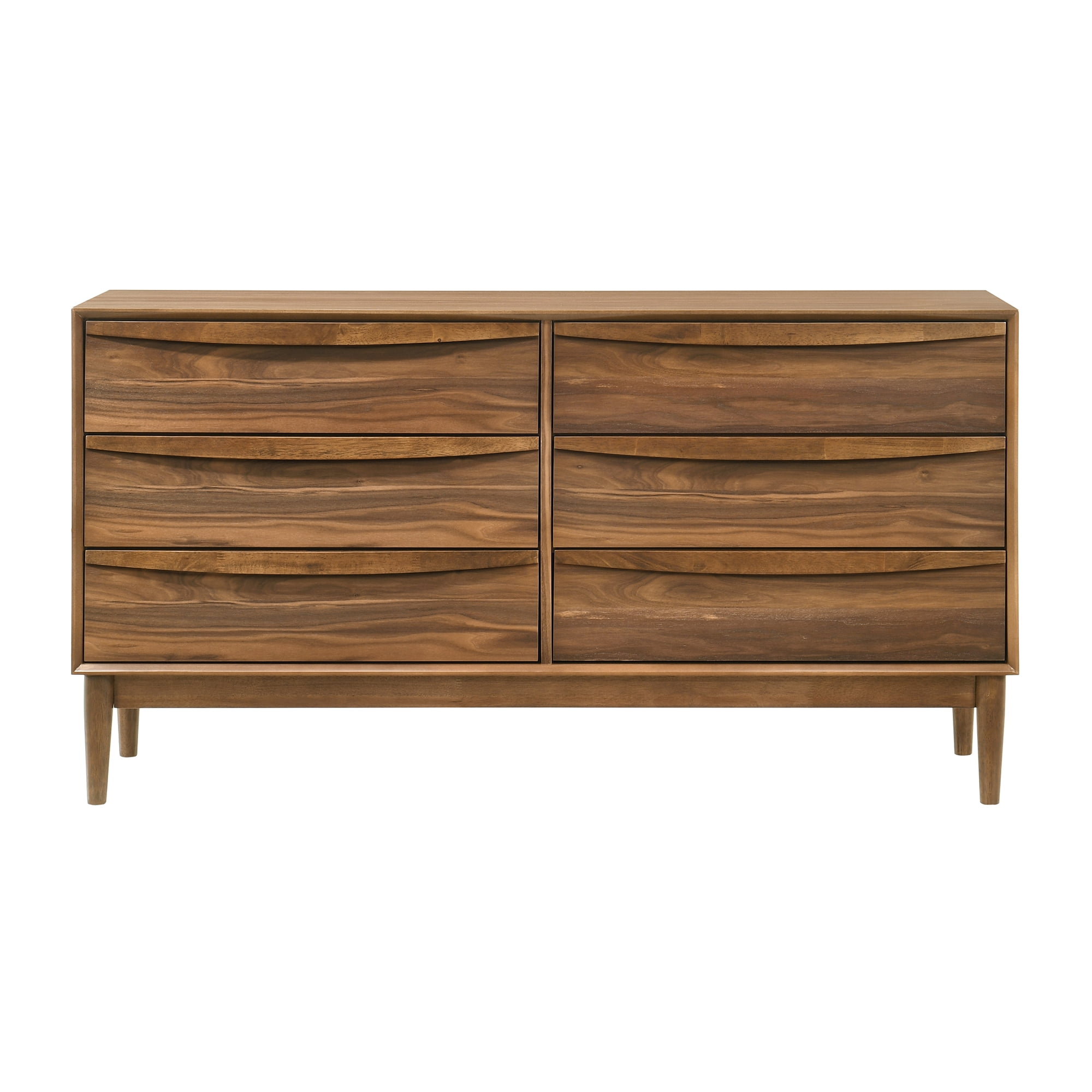 Artemio King 4 Piece Wood Bedroom Set in Walnut Finish