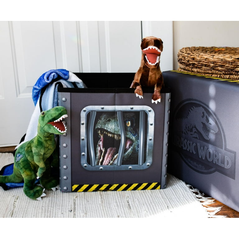 Jurassic World Foldable Storage Bin Cube Organizer with Lid 15 Inches