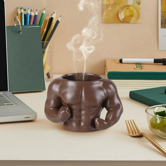 Gros Rabais! Tasse à Café en Céramique pour Muscles, Gobelet d'Eau Grande Capacité, Tasse Élégante pour Café, Thé et Boissons Chaudes, Parfaite pour la Maison, le Bureau Ou comme Cadeau