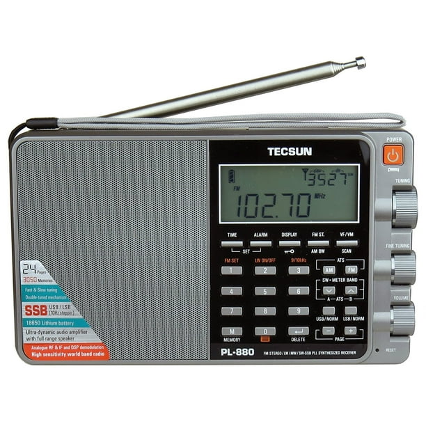 Tecsun PL880 Portable Digital PLL Dual Conversion AM/FM, Longwave