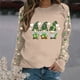 thumbnail image 1 of TaTaai St Patricks Day Sweatshirt Women Shamrock Long Sleeve Shirt Irish Festival Holiday Crewneck Causal Top Gift, 1 of 5