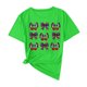 thumbnail image 1 of Camisas de Manga Corta para las Mujeres Moda Casual Impresión Cuello Redondo Suéter Tee Blusas, 1 of 4