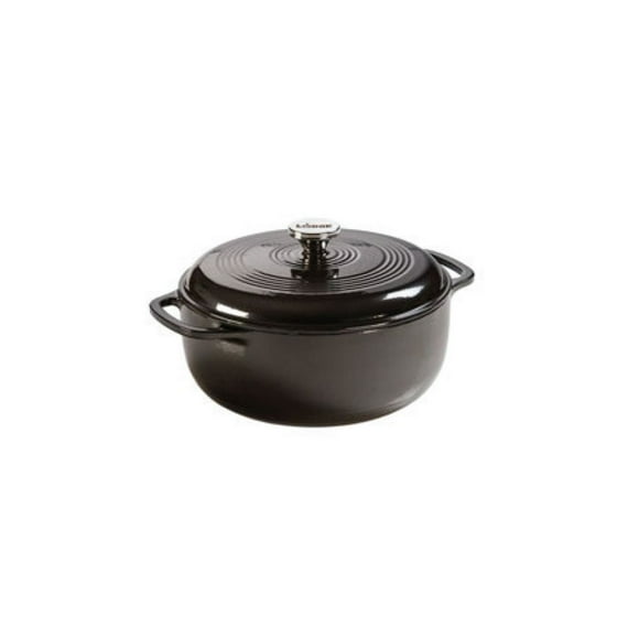 Lodge 6 Quart Midnight Chrome Enamel Cast Iron Dutch Oven