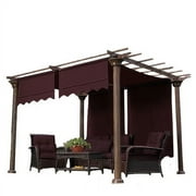 Garden Winds Universal Designer Replacement Pergola Shade Canopy II - Nutmeg
