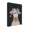 thumbnail image 2 of Fab Funky 'Goat 1 White Flowers' Canvas Art, 2 of 3