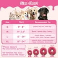 thumbnail image 7 of Clackibukvyz Pet Recovery Collar & Cone, Inflatable Dog Collar to Prevent Pets from Touching Stitching, for Dogs, Pink, Large (1 Pack), 7 of 7