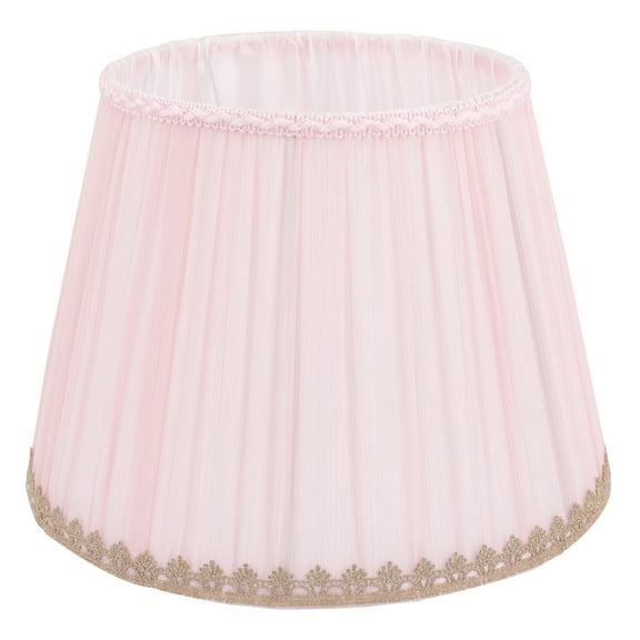 FONDOTIN Modern Fabric Lamp Shade Table Lamp Cover Pink 1Pack