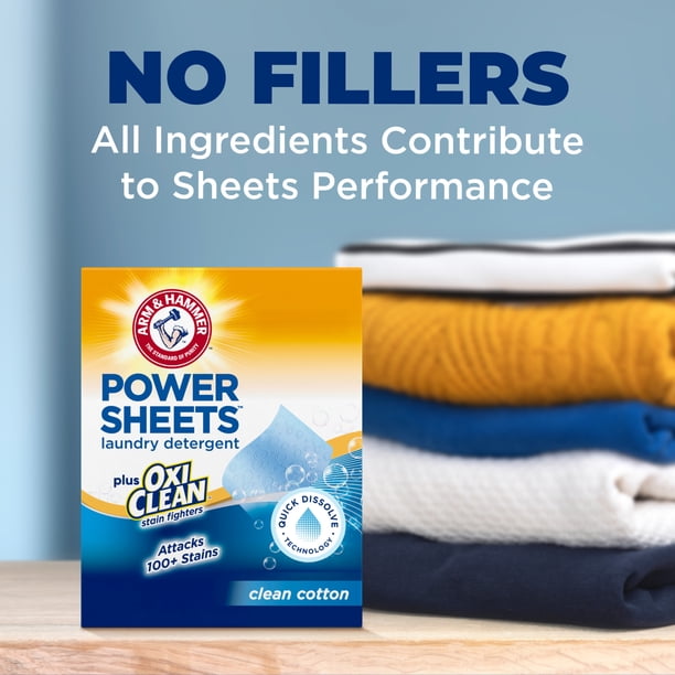 ARM & HAMMER Power Sheets - Color-safe wash agents - Walmart