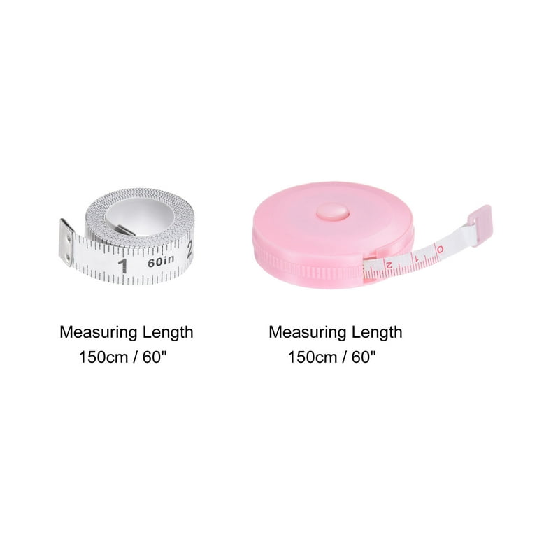 Uxcell 3pcs 150cm Soft Retractable Measuring Tape with 150cm