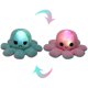 thumbnail image 1 of Reversible Luminous Octopus Plush Toy, Mini Cute Double-sided Flip Octopus Plush Animal Doll Light Pink-pink 1pcs, 1 of 3