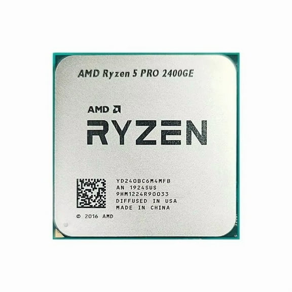 used5 PRO 2400GE R5 PRO 2400GE 3.2 GHz Quad-Core Eight-Thread 35W CPU Processor YD240BC6M4MFB Socket AM4
