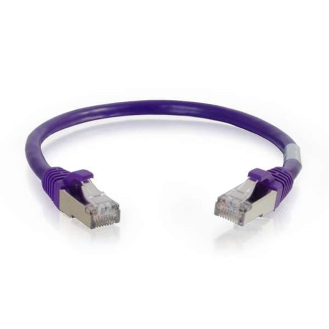 5Ft Cat6 RJ45 LAN Network Ethernet Modem SSTP Shielded Patch Cable Molded Purple 