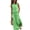 Grass Green, variant on Women's Plus Size Round Neck Sleeveless Slit Maxi Dress with Pockets 95% polyester and 5% spandex Soft Breathable