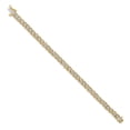 thumbnail image 2 of Real 14kt Yellow Gold Diamond Chain Bracelet; 7 inch; for Adults and Teens; for Women and Men, 2 of 2