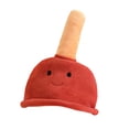 thumbnail image 4 of Sombrero con tocado rojo y amarillo de dibujos animados, accesorio de fotografía, regalo considerado, multiusos, encantador, y encantador, cojín, 4 of 8