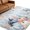 Sky Blue, variant on Area Rugs 3'x5', Coastal Thanksgiving Carpet Runner Indoor Outdoor Rugs Home Decor Aesthetic, Fall Pumpkins Weep Leaves Grey Wood Non Slip Mats Washable Accent Rug for Living Room Bedroom