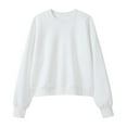 thumbnail image 5 of BLVB Womens Long Sleeve Cropped Sweatshirts Trendy Crewneck Crop Tops Casual Fall Pullover Sweaters Winter Clothes, 5 of 7
