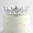 thumbnail image 2 of Xiao Hang Beautiful Crystal Large Crown Cake Decoration Crown Cake Topper for Gril Birthday Party Cake Decorations, 2 of 10