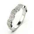 thumbnail image 2 of Radhe2 Diamond Moissanite Wedding Ring 10k White Gold, 2 of 4