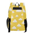 thumbnail image 3 of Ttyddzy Clear Backpack Heavy Duty PVC Transparent Backpack for College Workplace, Yellow Rain, 3 of 8