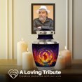 thumbnail image 4 of Yatskia Jesus at Fire Mini Memorial Keepsake Urn for Ashes Adult Male and Female, Large Funeral Burial Urns for Human Ashes Adult, (Tasty 10 Inch and 3 Inch), 4 of 8