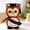 Black, variant on Owl PhD Graduation Stuffed & Plush Animals Toys, Soft Plush Dolls for Students, Soft Hugging Pillow, Animals Plush Toys, Graduation Gifts for Classmates and Friends