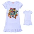 thumbnail image 4 of Camisón de la Patrulla Canina para niños, figura de Anime Skye, pijamas de manga corta de sección delgada de verano, ropa de descanso, regalo de cumpleaños para niña, 4 of 4