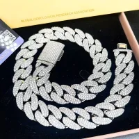 Custom Miami Hip Hop Style 10mm Cuban Link Chian 925 Sterling Silver 20 Inches Iced Out Moissanite Cuban Necklace