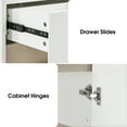 thumbnail image 5 of BarberPub 15.9" x 15.3" x 40" Storage Cabinet with Drawer, Doors, Adjustable Shelves, Free Standing, 5 of 8