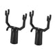 thumbnail image 2 of Paquete de 2 tenedores para riel de ropa, soporte para árbol, tenedor portátil para enderezar la ropa negro, 2 of 9