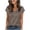 Brown, variant on XYAIXT Short Sleeve T-shirt for Women Fashionable Print V Neck Ladies Blouse Summer Tops Casual Loose