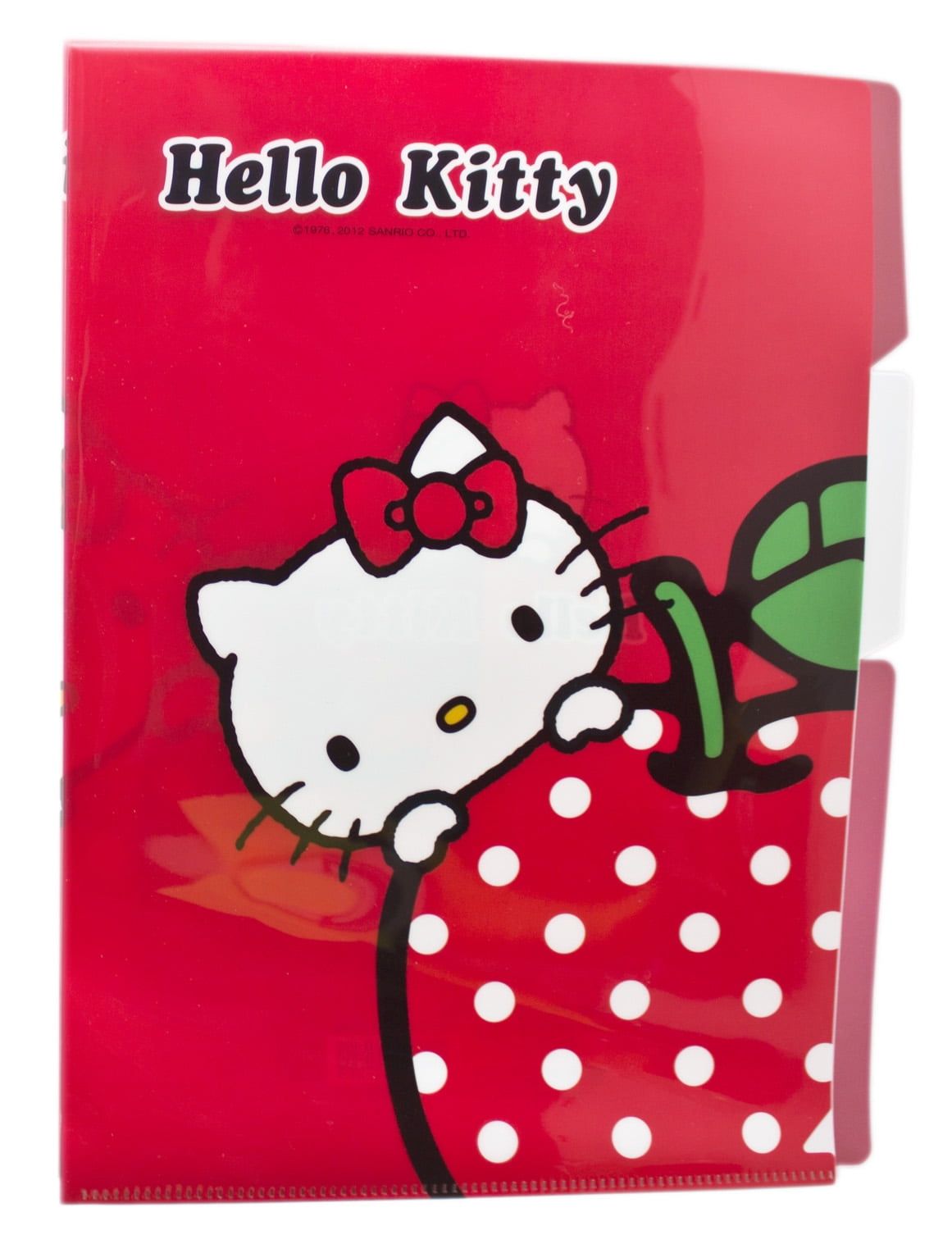 Sanrio's Hello Kitty Red/White Polka Dot Apple Dual Sleeve Folder -  Walmart.com