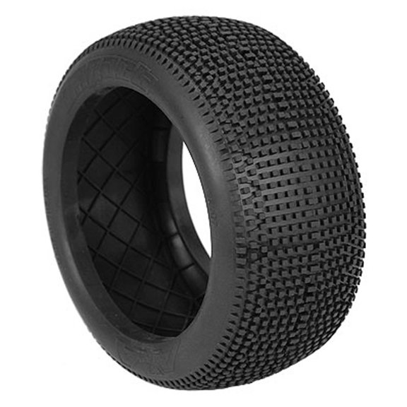 AKA PRODUCTS INC. 1/8 Truggy Evo Impact Med LW Tire w/ Red Insert2 AKA14117ZR RC Tire