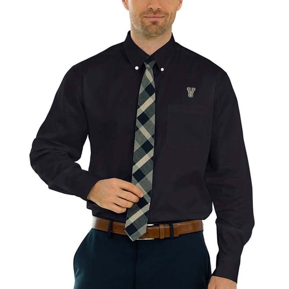 Men's Black Mississippi Valley State Delta Devils Wicked Woven Long Sleeve Button-Down Shirt