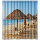thumbnail image 1 of ABPHQTO Summer Sunshine Sillas de playa Patrón Cortina de ducha Cortina de ducha impermeable 160x180 cm, 1 of 2