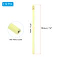 thumbnail image 2 of Uxcell Round Pencils, 12Pcs Triangle HB Graphite Pencil with Eraser, Yellow, 2 of 6