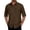 Brown, variant on Mens UPF 50+ Button Down Shirt Long Sleeve Sun Protection Quick Dry Roll Up Cuff Fishing Hiking Shirt