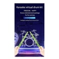 thumbnail image 3 of Air Drum Electronic Virtual Air Drum Drumsticks Pedals Cyan, 3 of 5