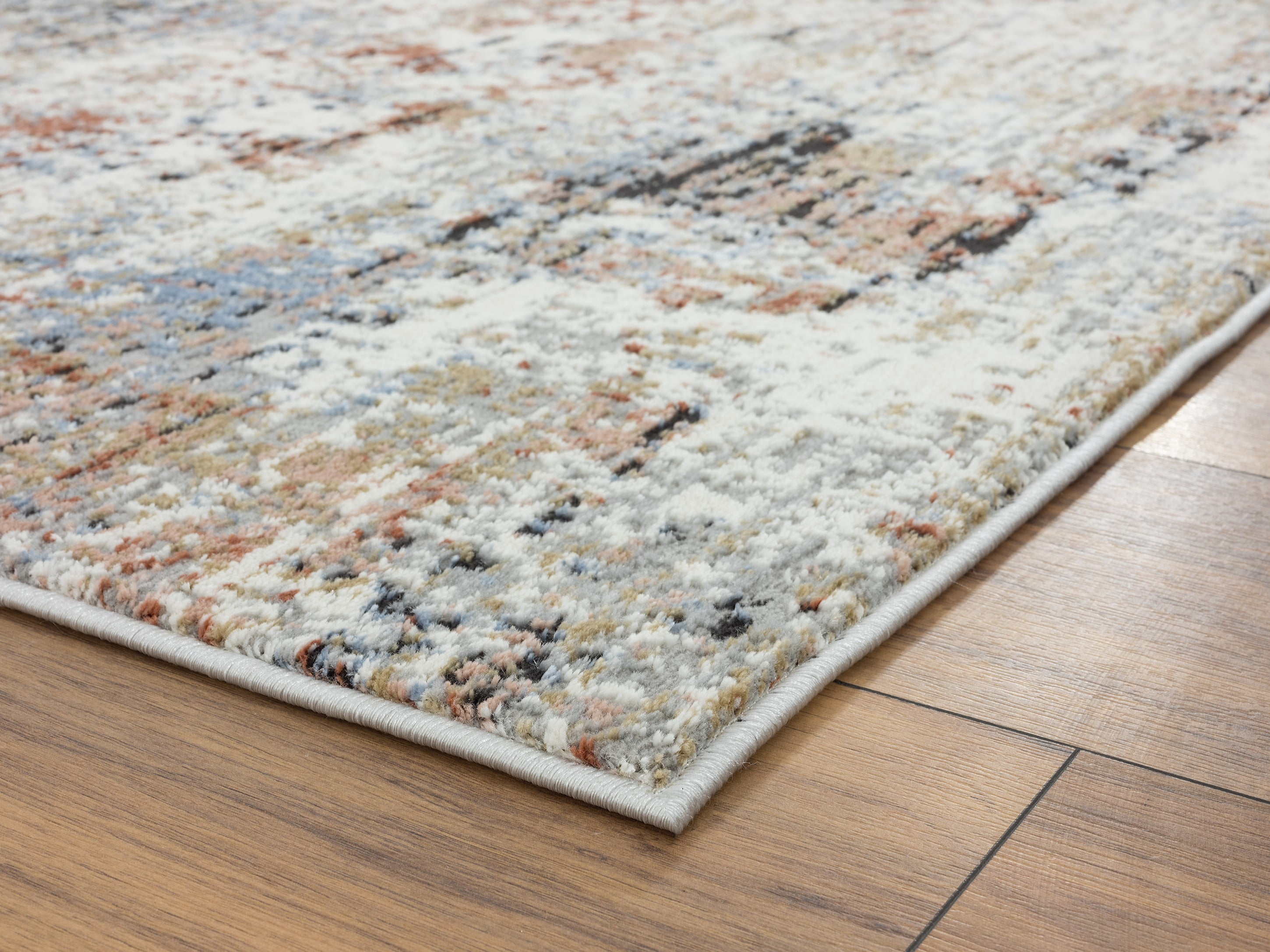 United Weavers Hyperion Enceladus Transitional Abstract Area Rug, Crimson, 5'3" x 7'2"