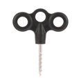 thumbnail image 1 of Clavijas para acampar al aire libre Tornillo Punta Gancho Cuerda Hebilla Tienda Clavija Negro 5pcs FLhrweasw Nuevo, 1 of 3