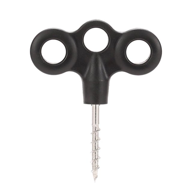 Clavijas para acampar al aire libre Tornillo Punta Gancho Cuerda Hebilla Tienda Clavija Negro 5pcs FLhrweasw Nuevo