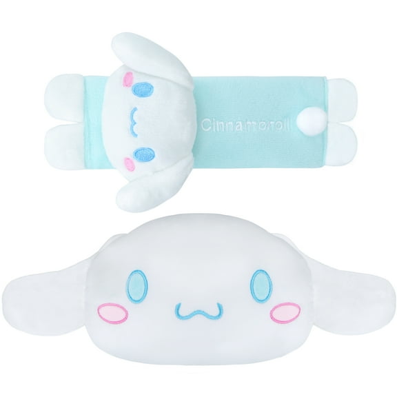Roffatide Anime Cinnamoroll Car Seatbelt Shoulder Pad Seat Belt Cover Plush Car Neck Pillow Auto Head Neck Rest Cushion